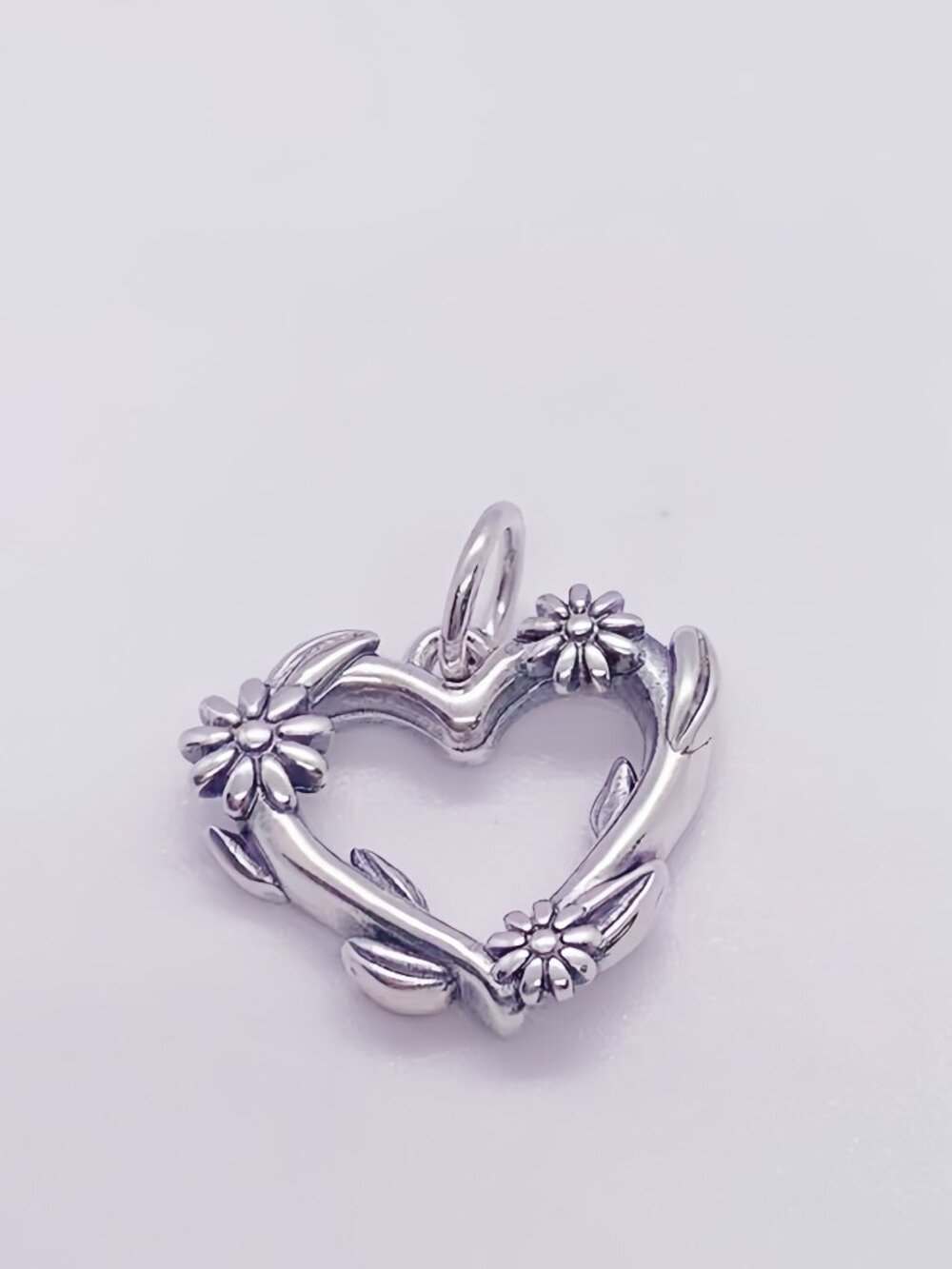 James Avery Flowering Vines Heart Charm